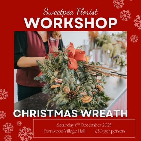 Xmas Door Wreath Workshop 6 Dec AM